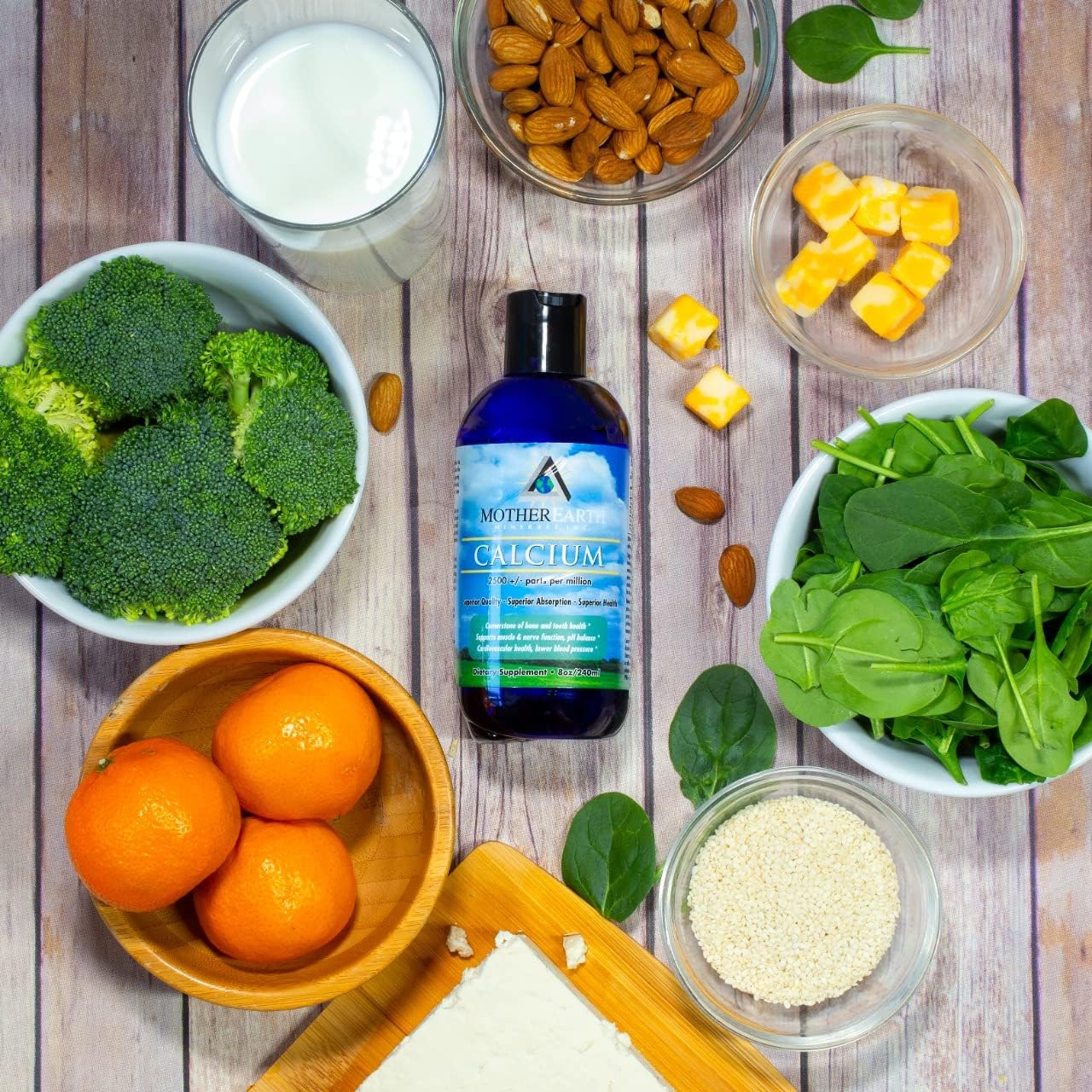 Calcium Supplement for Cellular Health - Promotes Nutrient Absorption, Waste Elimination, and Toxin Removal - 8 oz 96 Servings