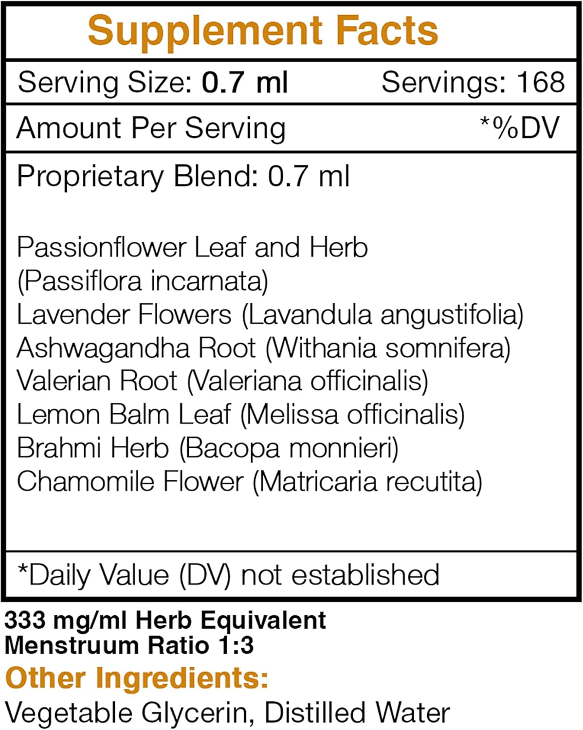 Calm Secret Herbal Supplement Blend Drops - Anxiety-Free Formula (4 fl oz)