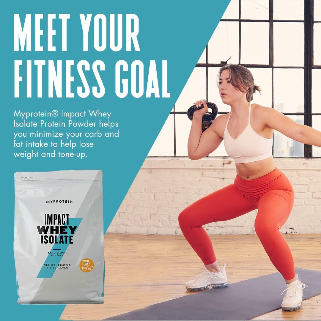 Caramel Impact Whey Isolate Protein Powder - 5.5 lb Pack - Myprotein - BoostGo Australia