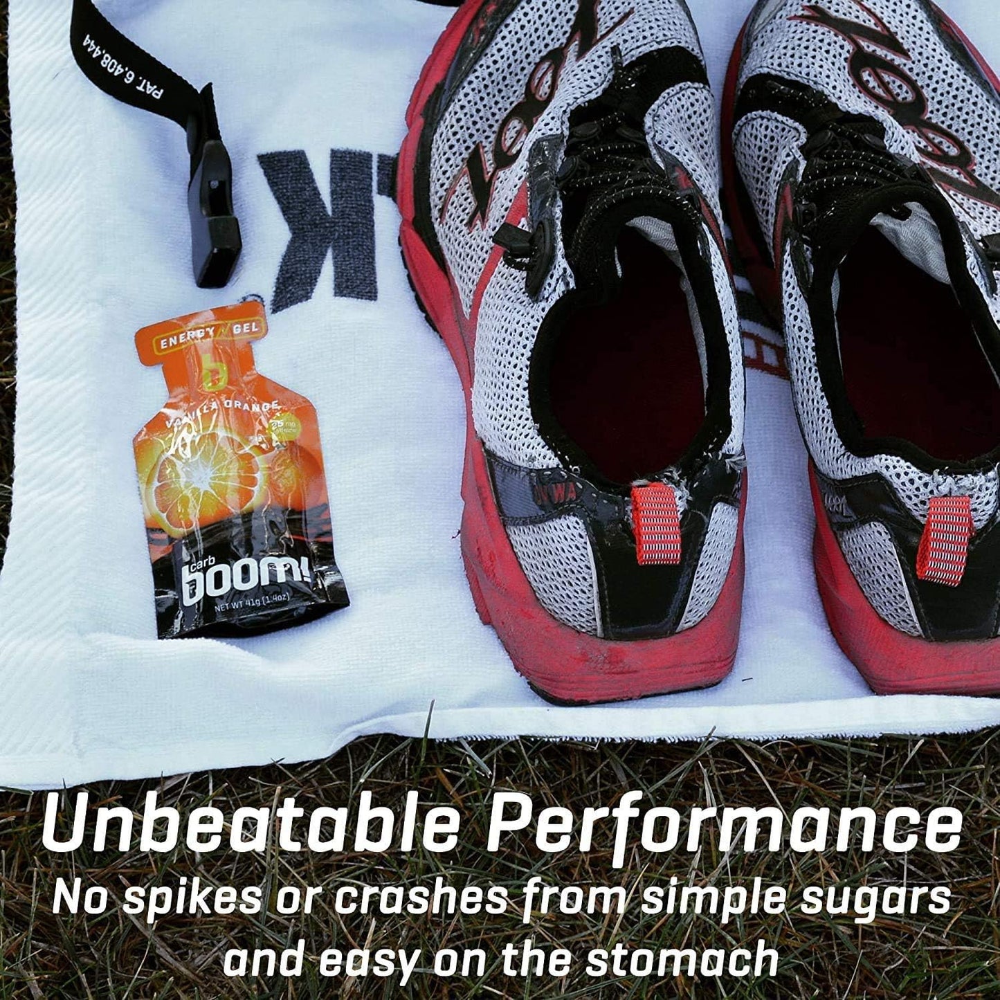 Carb Boom Energy Gel Variety Pack - Fruit Flavored Gels for Cycling and Running - Natural Workout Fuel - 12 Pack