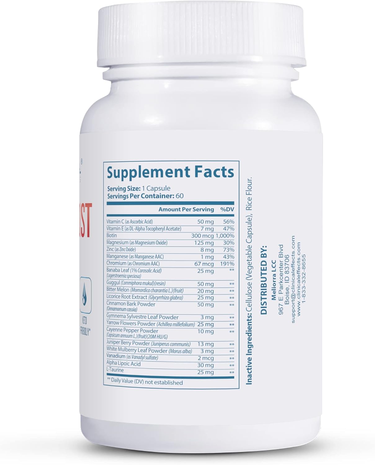 Carb Resist Capsules with Vitamin C - 60 Count - Supports Heart Health & Weight Management - Ideal for Keto or Low Carb - Plant-Based Formula - BoostGo Australia