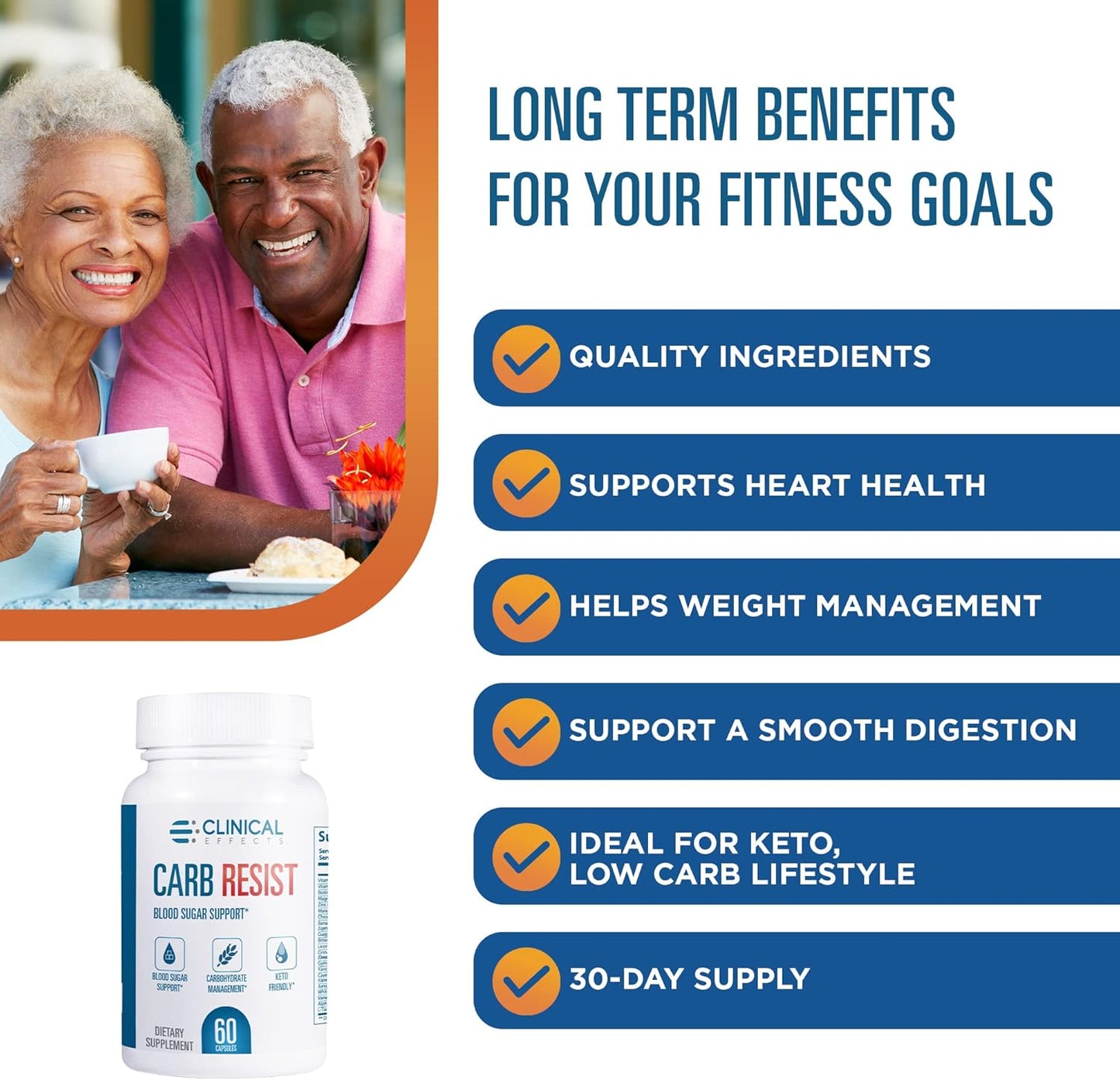 Carb Resist Capsules with Vitamin C - 60 Count - Supports Heart Health & Weight Management - Ideal for Keto or Low Carb - Plant-Based Formula - BoostGo Australia