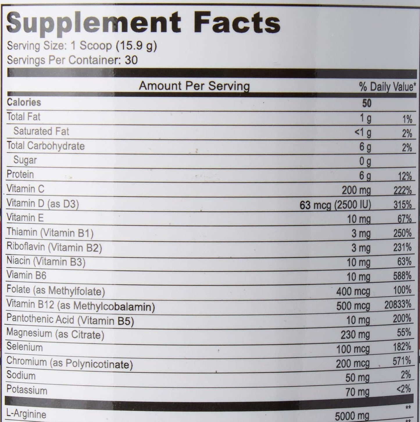 Cardio 911® Nitric Oxide Supplement - Tart Cherry Flavor - 16.82 oz Powder - L-Arginine 5000mg & L-Citrulline 1000mg - Heart Health Formula Pack of 1