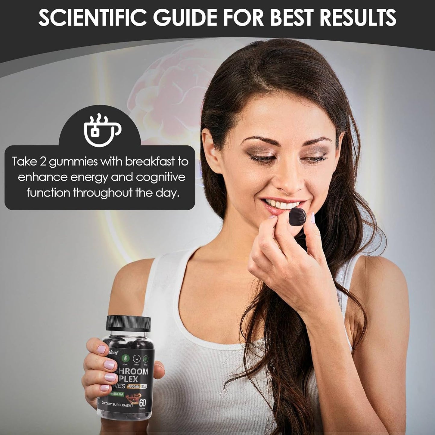 careleaf Apple Cider Vinegar, Mushroom, and Beet Root Gummies for Improved Health and Wellness