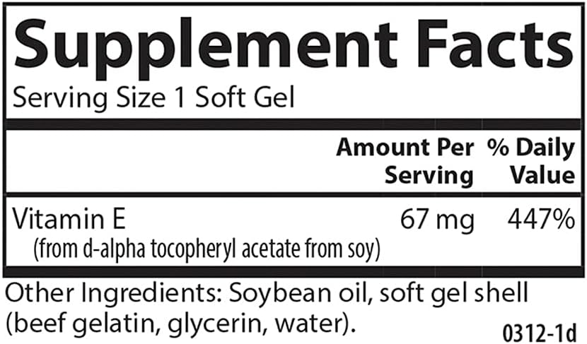 Carlson E-Gems 100 IU Soft Gels for Heart Health, Antioxidant Support & Wellness - 250 Count