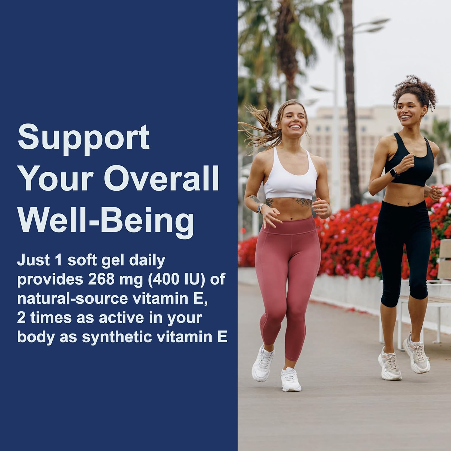 Carlson E-Gems Elite 400 IU Natural Vitamin E Capsules for Heart Health - 120 Softgels