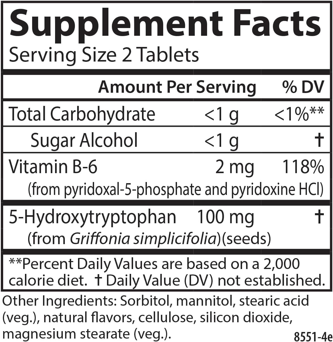 Carlson Healthy Mood 5-htp Elite 50mg Raspberry Chewables - 120 Tablets for Mood Support