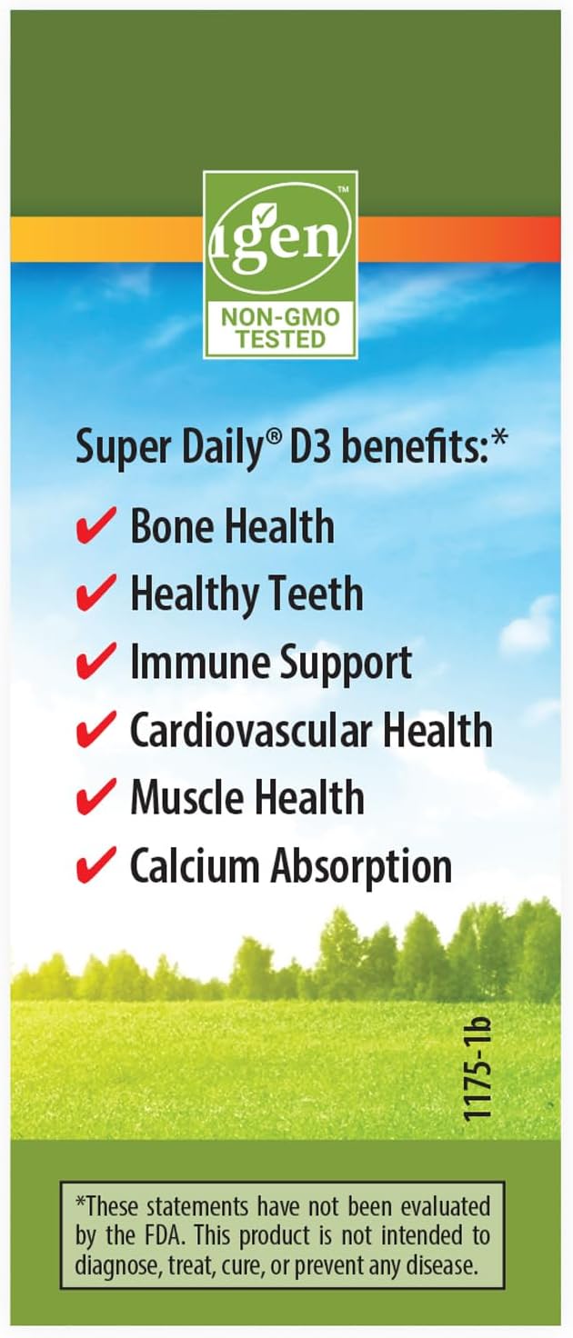 Carlson Plant-Based Liquid Vitamin D3 Drops, 2000 IU (50 mcg) per Drop, Algae Sourced, Unflavored, 90 Drops