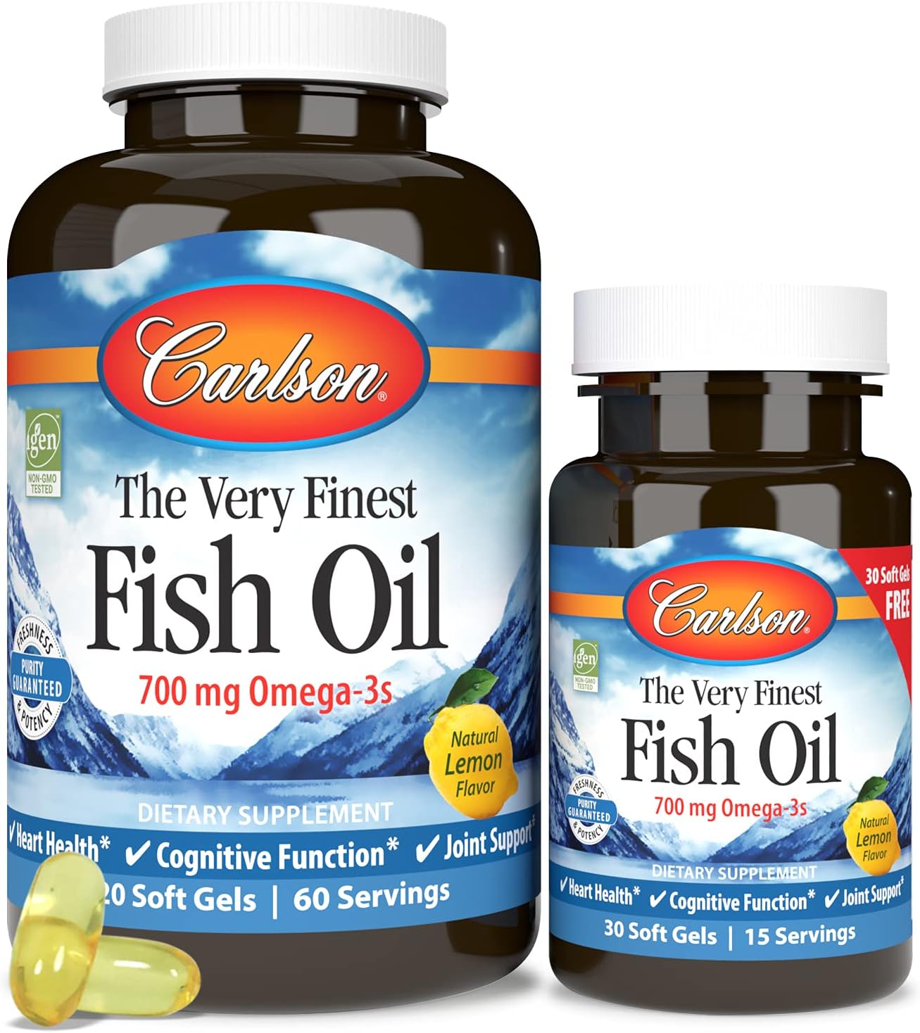 Carlson The Very Finest Fish Oil 700mg Softgels - 150 Count