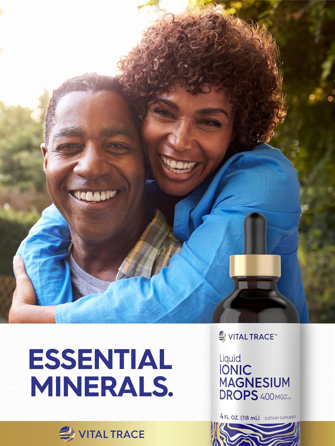 Carlyle Liquid Ionic Magnesium Supplement 400 mg | 4 oz Bottle | Vegetarian, Non-GMO, Gluten Free | Vital Trace Minerals