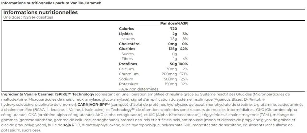 Carnivor Mass Vanilla Caramel Protein Powder by MuscleMeds