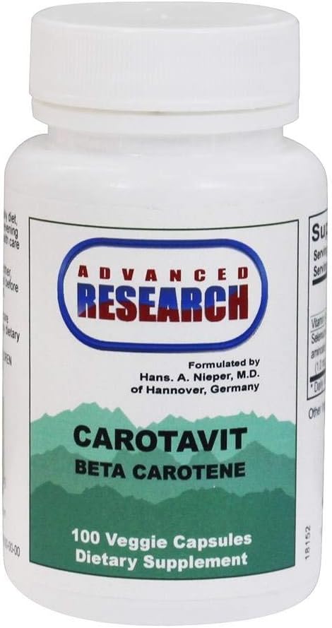 Carotavit Beta Carotene 100 Veg Capsules with Advanced Nutrient Carriers