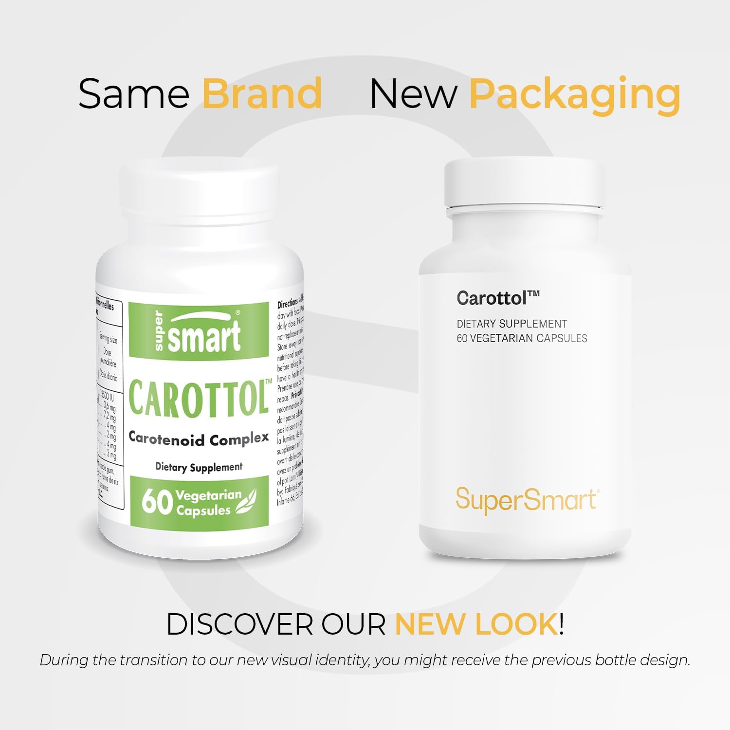 Carottol Carotenoid Complex Supplement - Vision & Eye Health - Immune Booster - 60 Vegetarian Capsules - Non-GMO & Gluten Free