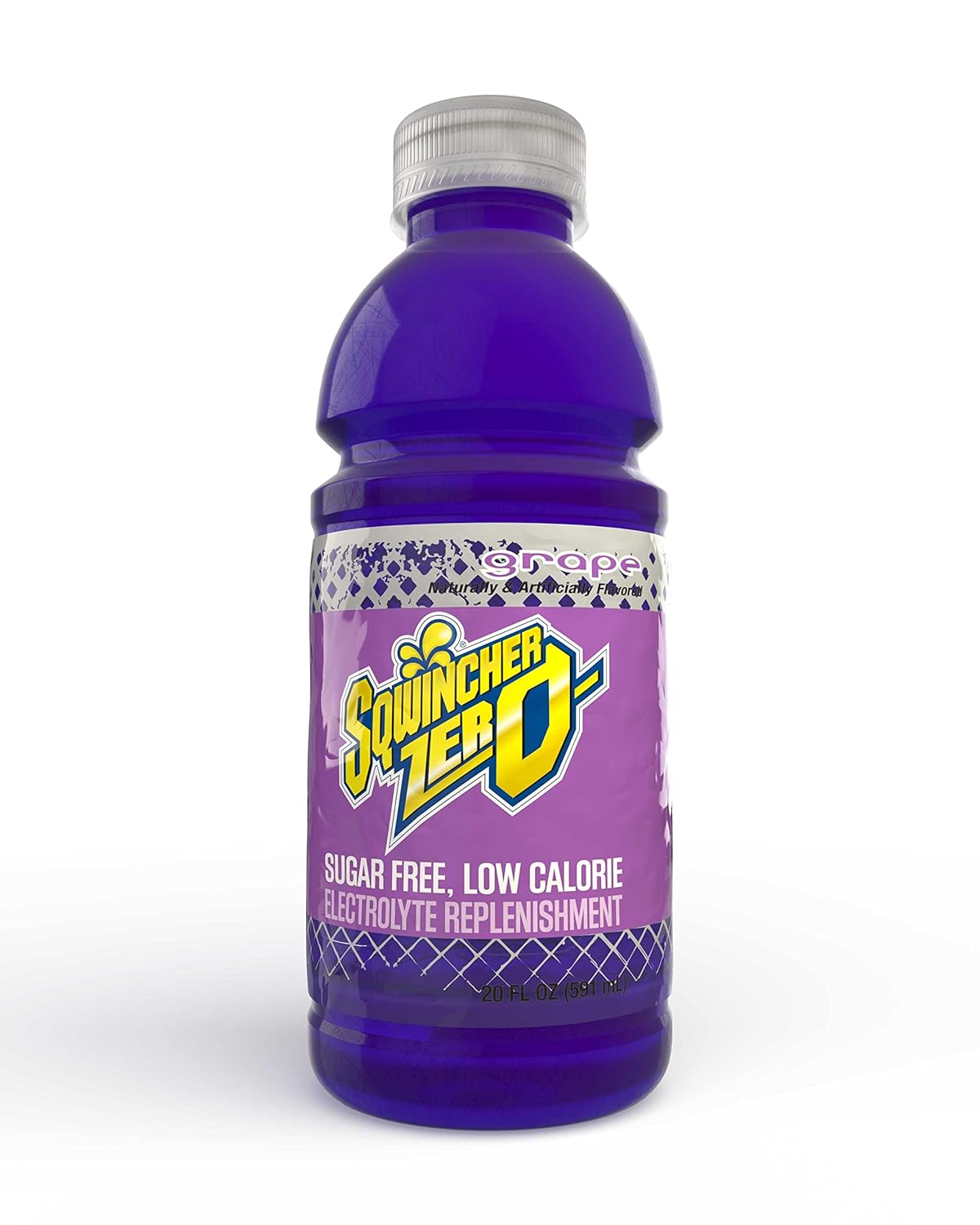 Case of 24 Sqwincher Zero Grape 20 fl oz Bottles for Hydration