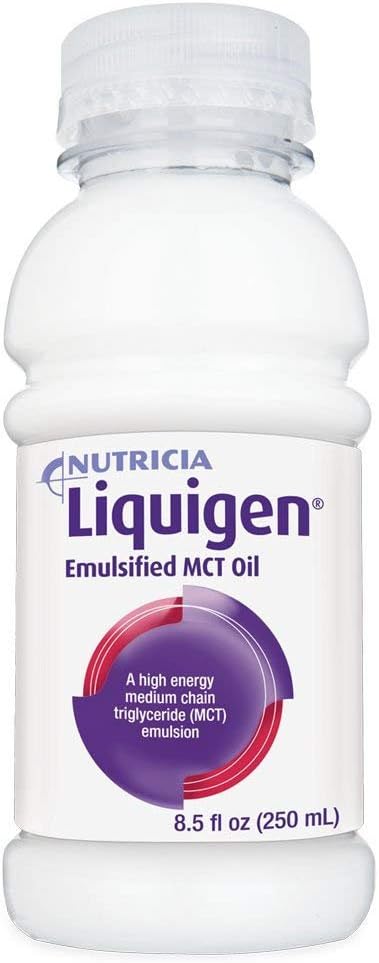 Case of 4 Liquigen Emulsified MCT Oil 8.5 Fl Oz Bottles for Enhanced Energy and Weight Management