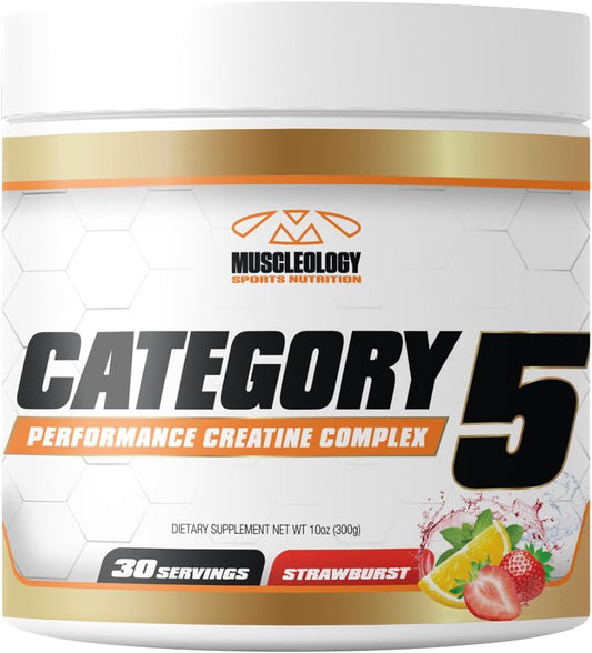 Category 5 Performance Creatine Complex by MUSCLEOLOGY - Advanced Muscle Support Supplement