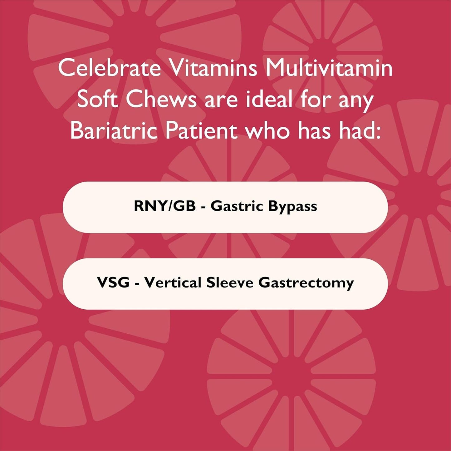 Celebrate Vitamins Bariatric Multivitamin Soft Chews - Berry Flavor, Sugar & Gluten Free - Essential Vitamins & Minerals - Gastric Bypass & Sleeve Gastrectomy Supplement - 60ct