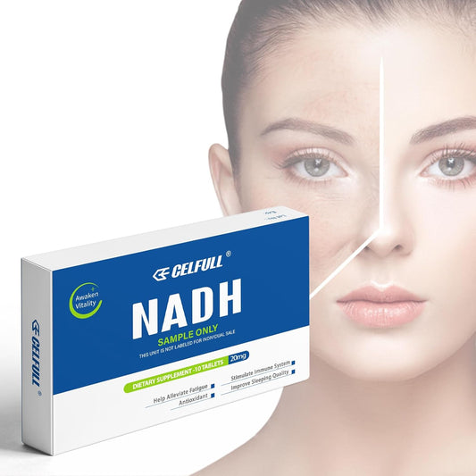 CELFULL NADH Immune Support Supplements - Boost Energy & NAD+ Levels, Anti-Aging Formula for Men and Women - 200mg (10 Tablets x 20mg)