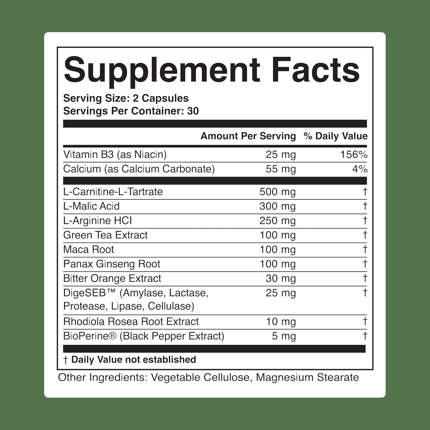 Cell Advantage Supplement for Total Body Strength, Stamina, Digestion, Focus & Concentration - 60 Capsules