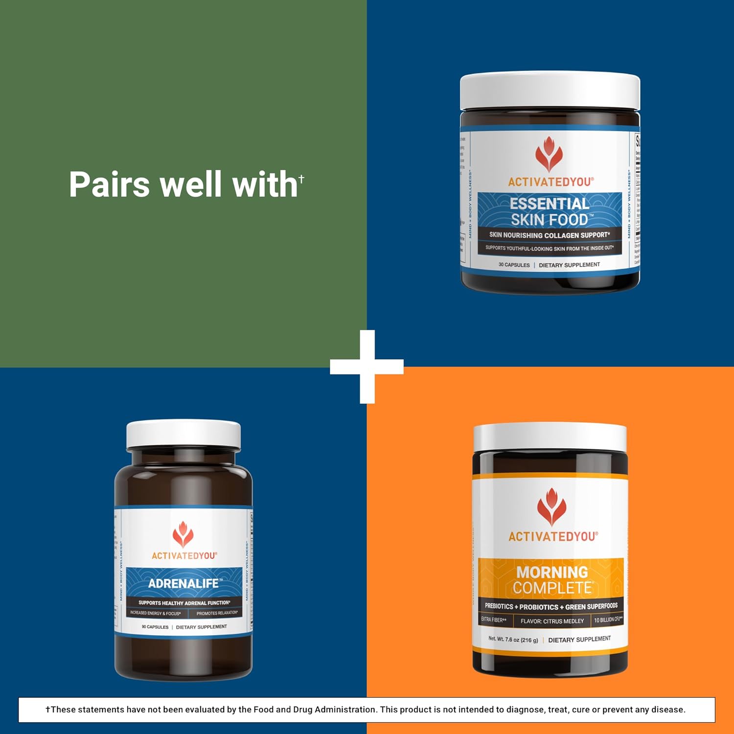 Cell Advantage Supplement for Total Body Strength, Stamina, Digestion, Focus & Concentration - 60 Capsules