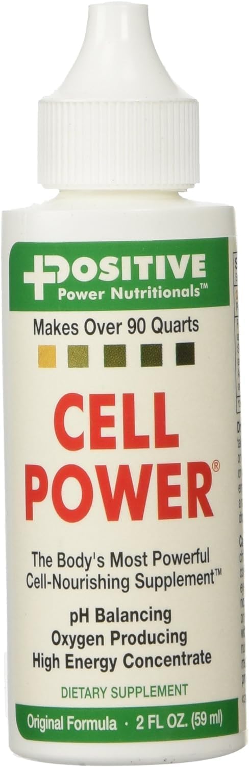 Cell Power Liquid High-Energy Concentrate, 2 oz. Bottle (Pack of 2) - Original 1949 Formula for pH Balancing and Oxygen Production - Each fl oz Makes over 75 Quarts