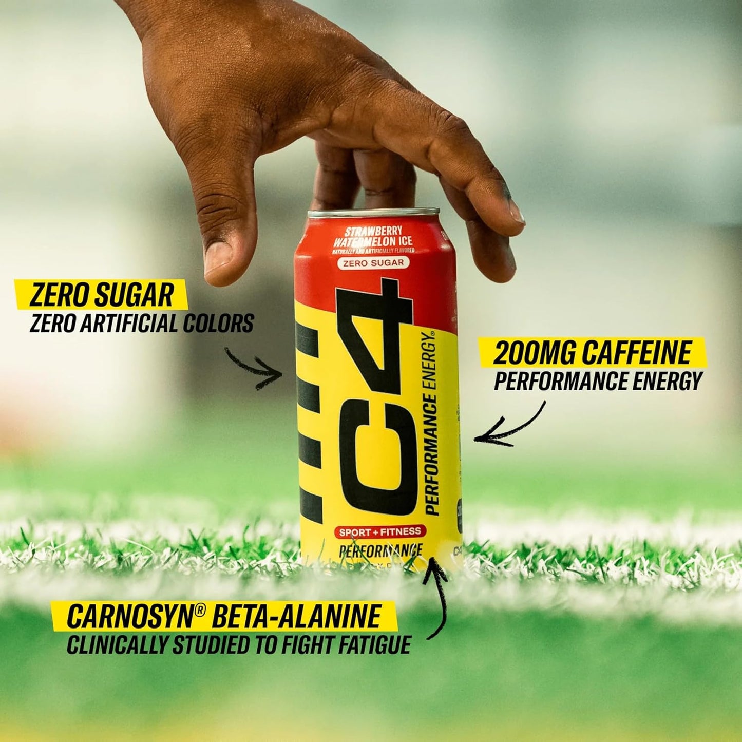 Cellucor C4 Mango Foxtrot Energy Drink | Zero Sugar Preworkout | 200mg Caffeine with Beta Alanine | 16 Fl Oz (12 Pack)