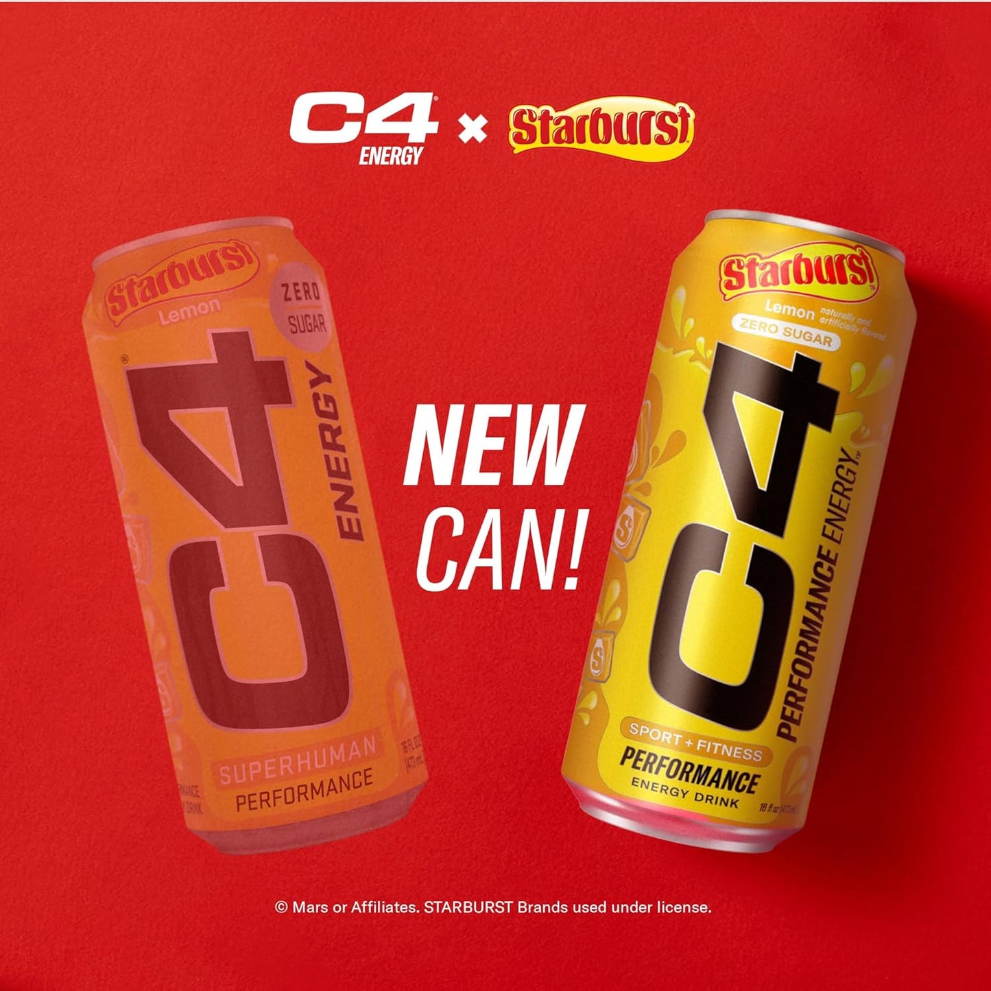 Cellucor C4 Performance Energy Drink Lemon Flavor 12 Pack - Zero Sugar Carbonated Preworkout with 200mg Caffeine and Beta Alanine