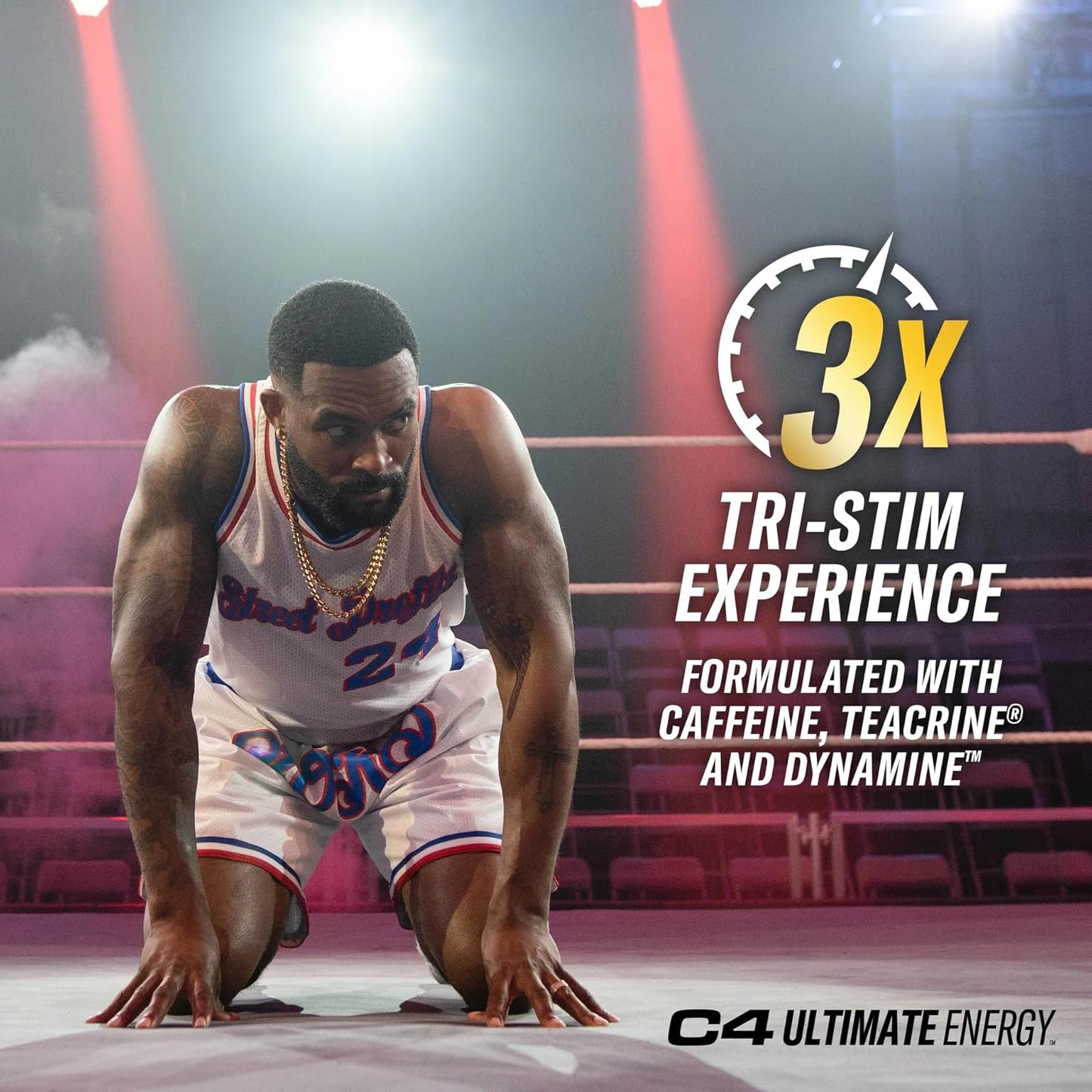 Cellucor C4 Ultimate x WWE Berry Powerbomb Pre Workout Energy Drink - 16oz (Pack of 12) Sugar Free with 300mg Caffeine, TeaCrine, and Dynamine