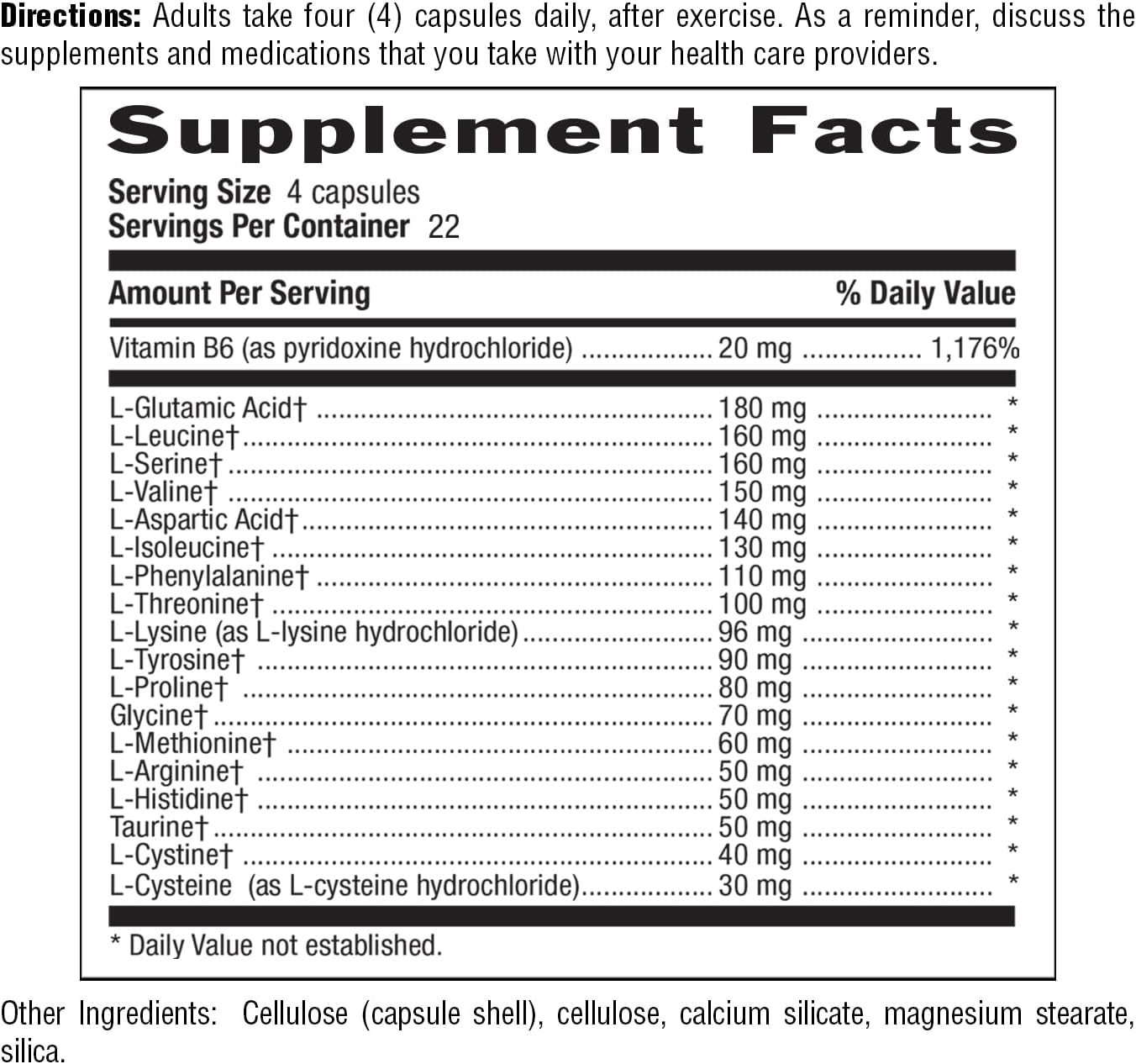 Certified Gluten Free Country Life Maxi-Amino with 16 Free Form Amino Acids - 90 Vegetarian Capsules