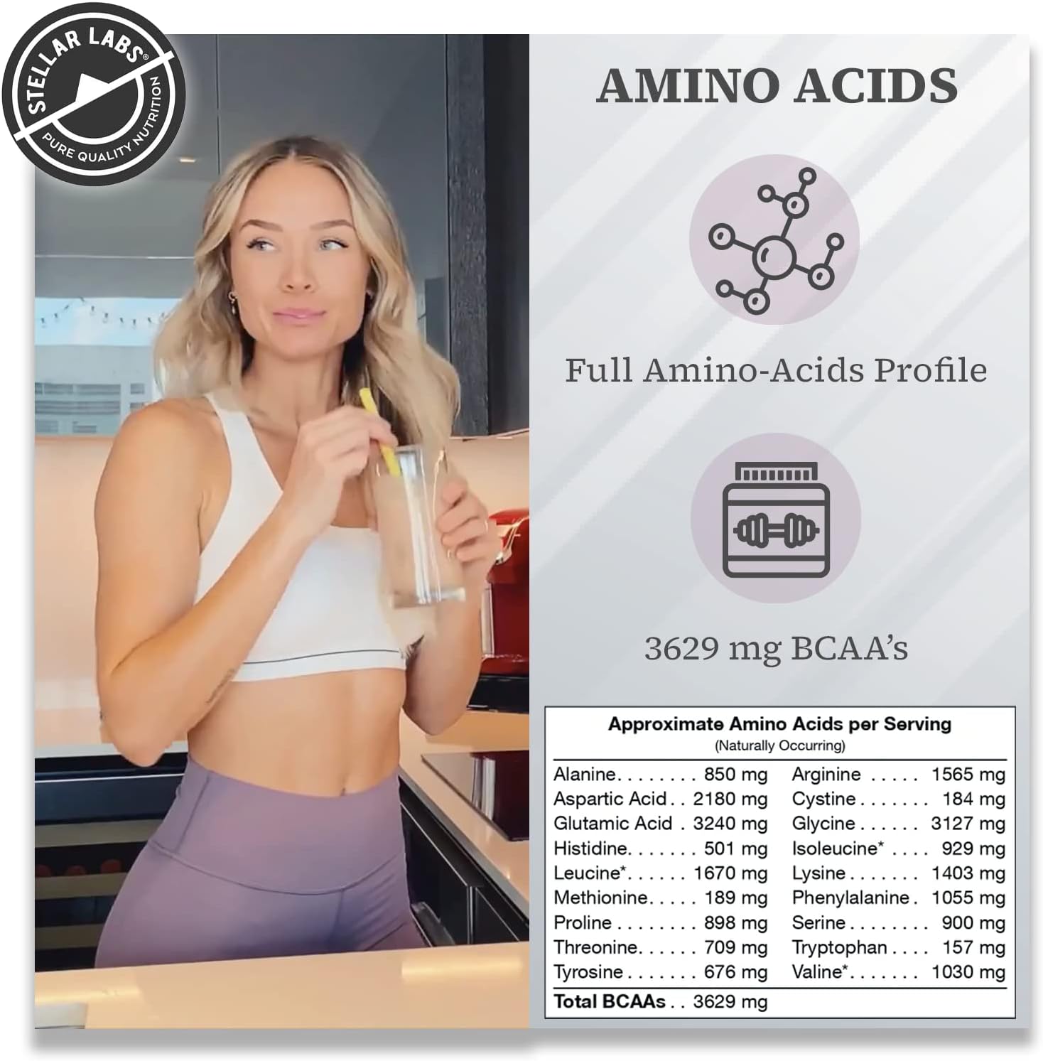 Certified Low FODMAP Vegan Protein Powder with BCAA's, Antioxidants, and Stevia - Gluten Free, Soy Free, Low Carb - Vanilla Flavor