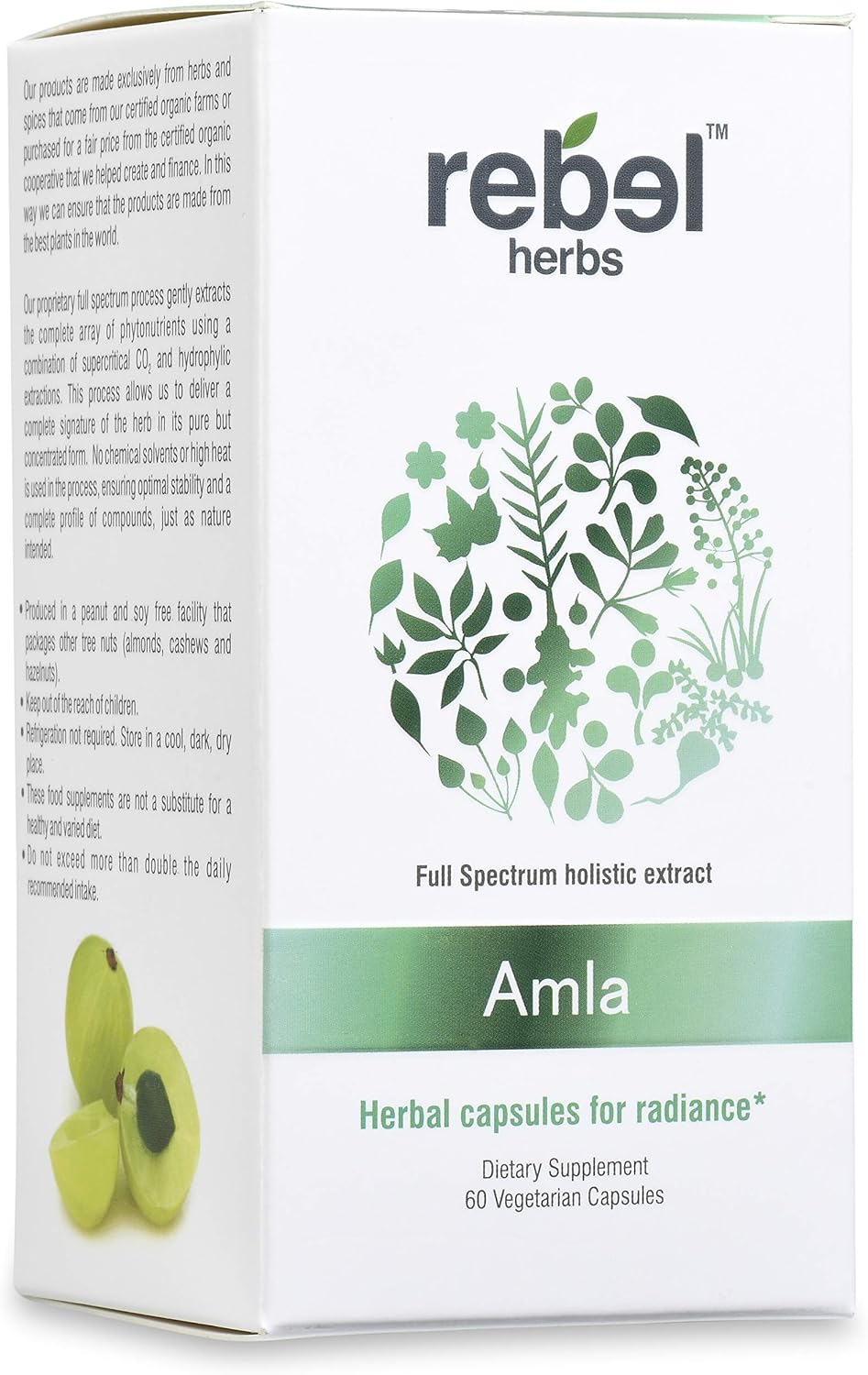 Certified Organic Amla Capsules - Ayurvedic Immune Support with Antioxidant Benefits, Vegan & Gluten-Free