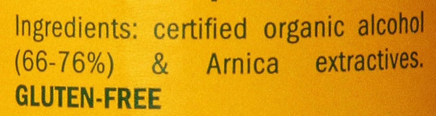 Certified Organic Arnica Liquid Extract for Minor Pain Relief - 4 Ounce Bottle by Herb Pharm
