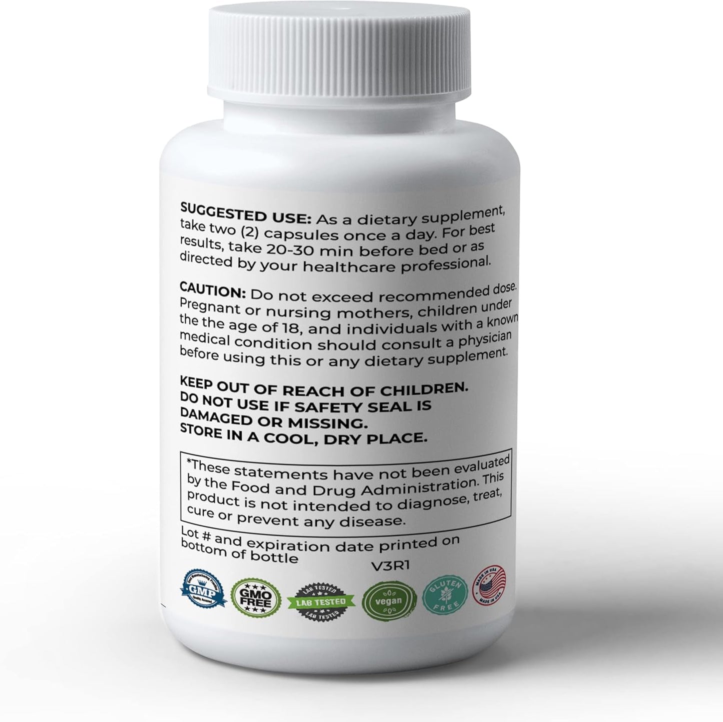 Certified Organic Ashwagandha and Black Pepper Supplement - 1310mg - Non-GMO, Gluten-Free - Lab Tested