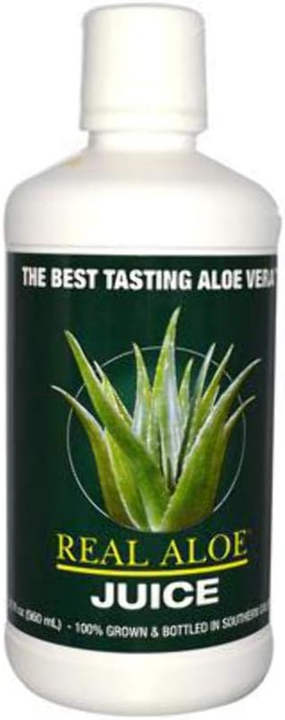 Certified Organic California Grown Aloe Vera Juice, Handcrafted for Internal & Topical Use - 32floz Bottle