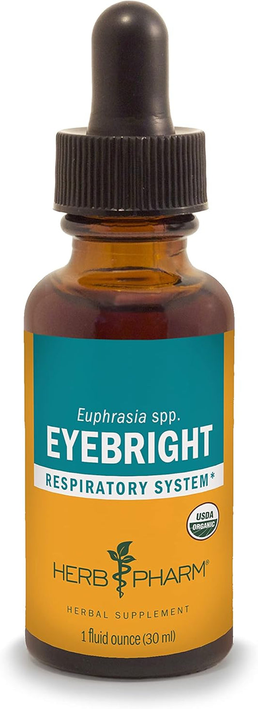 Certified Organic Eyebright Liquid Extract for Respiratory System Support - 1 Ounce by Herb Pharm