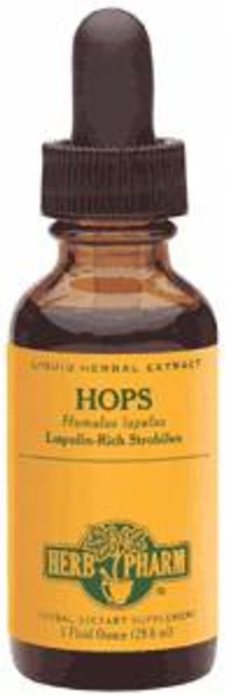Certified Organic Hops Liquid Extract by Herb Pharm - 1 Ounce for Nervous System Calming Support