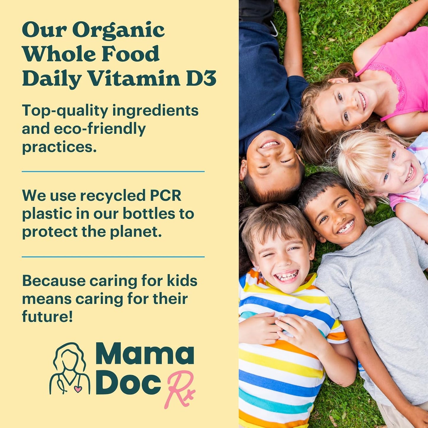 Certified Organic Kids & Teens Vitamin D3 Chewables | 800 IU | Sugar-Free, Vegan, Allergen-Free | 2 Month Supply | Ages 3+