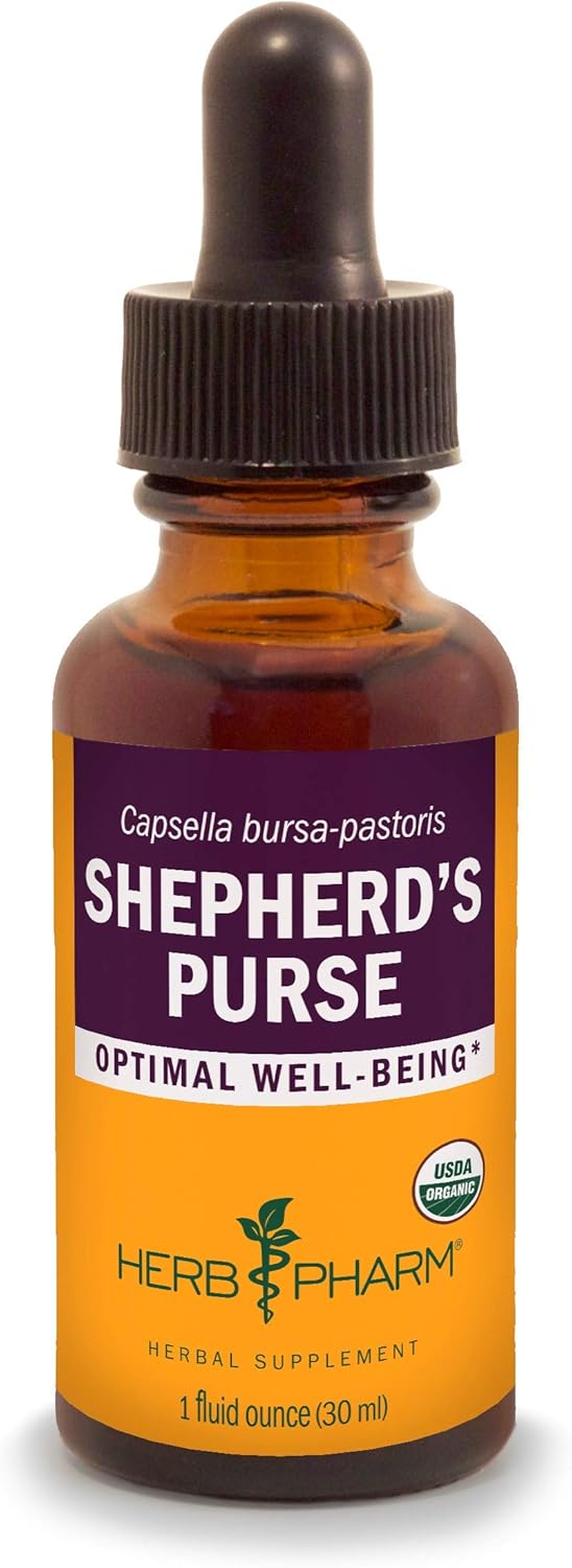 Certified Organic Shepherd's Purse Liquid Extract by Herb Pharm - 1 Oz Bottle - BoostGo Australia