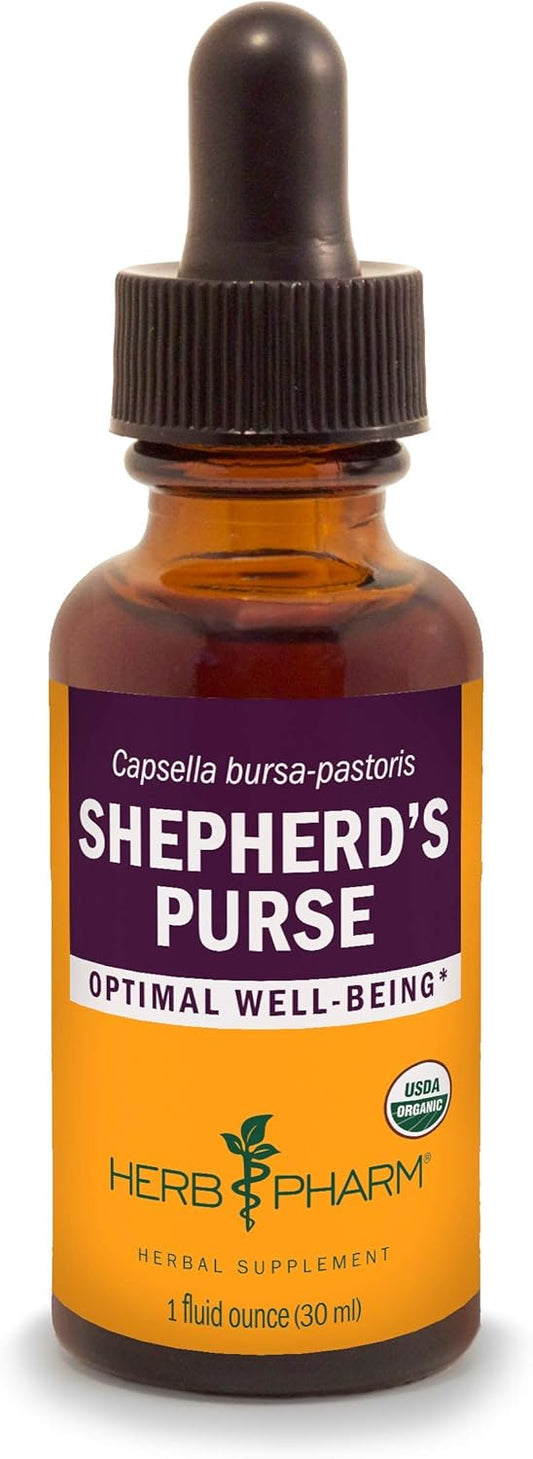 Certified Organic Shepherd's Purse Liquid Extract by Herb Pharm - 1 Oz Bottle - BoostGo Australia