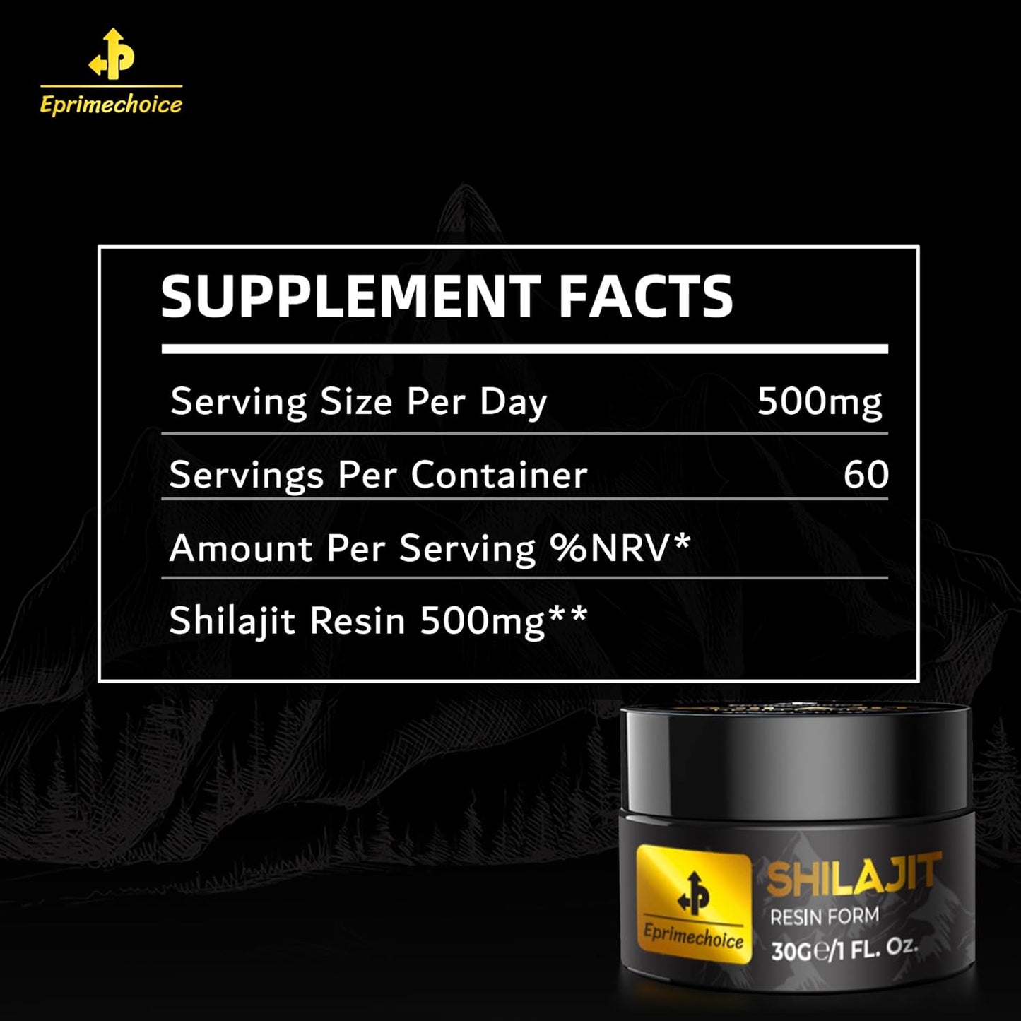 Certified Organic Shilajit Resin Enriched with 85+ Trace Minerals - Third-Party Tested for Energy and Immune Support - 30 Grams