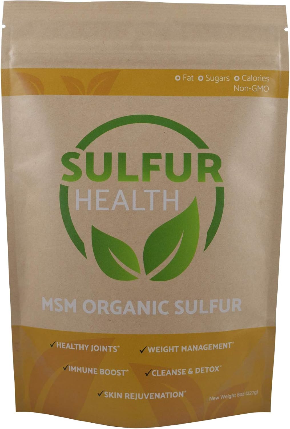 Certified Organic Sulfur MSM Supplement - 99.9% Pure Sulfur Health - Lab-Tested (1 lb) - BoostGo Australia