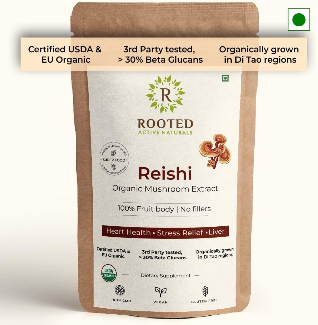 Certified Organic Turkey Tail Mushroom Extract Powder | High Beta Glucans | Lab Verified | Immune & Gut Support (2.11 oz)