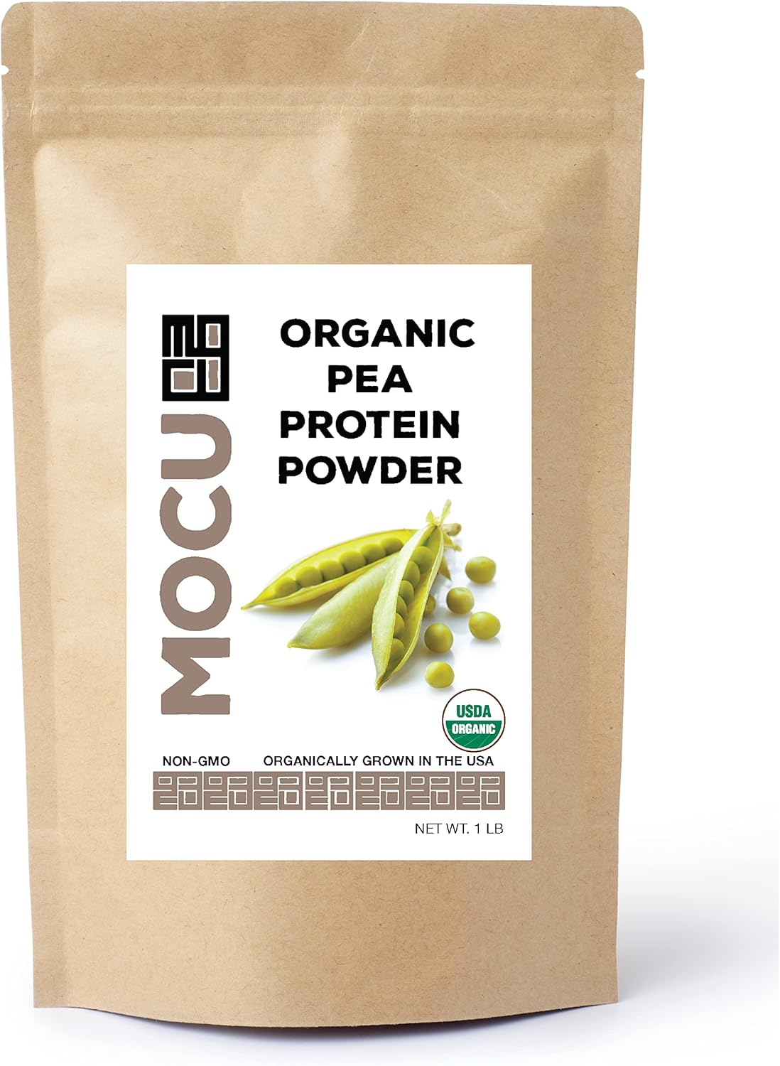 Certified Organic US Grown Pea Protein Powder I 80% Protein I 1 LB I Heavy Metals Tested I Daily Packaging