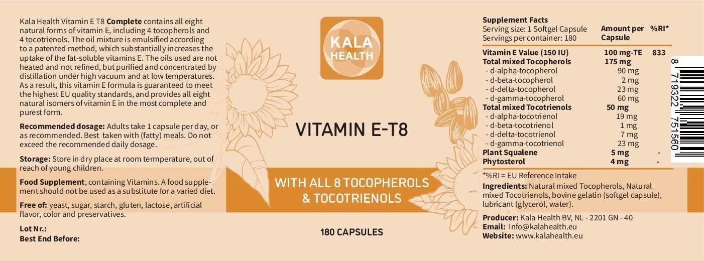 Certified Sustainable Vitamin E Formula for Hair, Scars, and Skin - All 8 Tocopherols and Tocotrienols - No PAH's, Heavy Metals, or Preservatives - BoostGo Australia