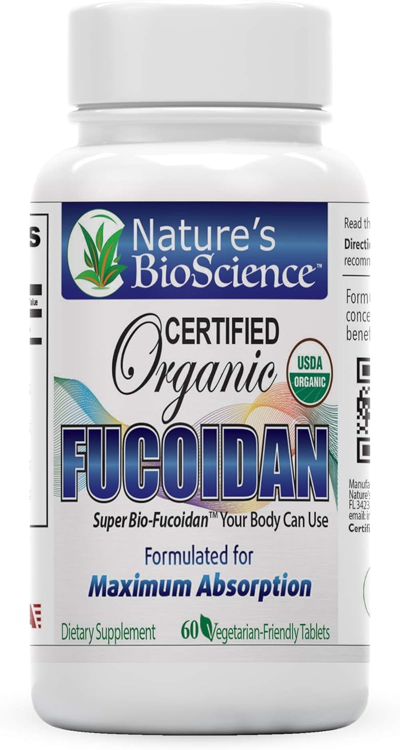 Certified USDA Organic Fucoidan by Nature's BioScience: Enhanced for Maximum Benefits and Absorption