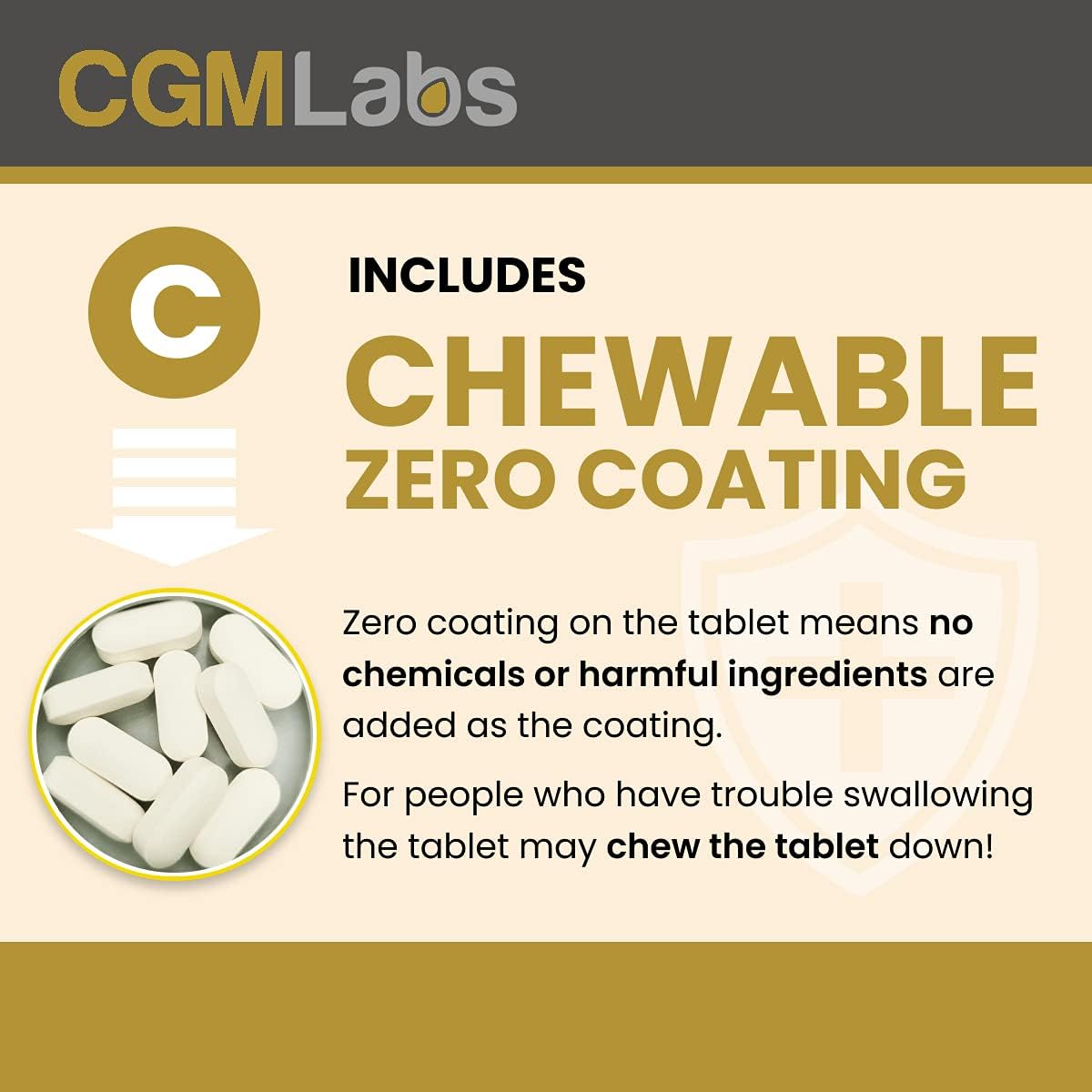 CGM Labs Once A Day Albumin Complex - 200 Chewable Tablets with Whey Protein, Royal Jelly, Essential Amino Acids