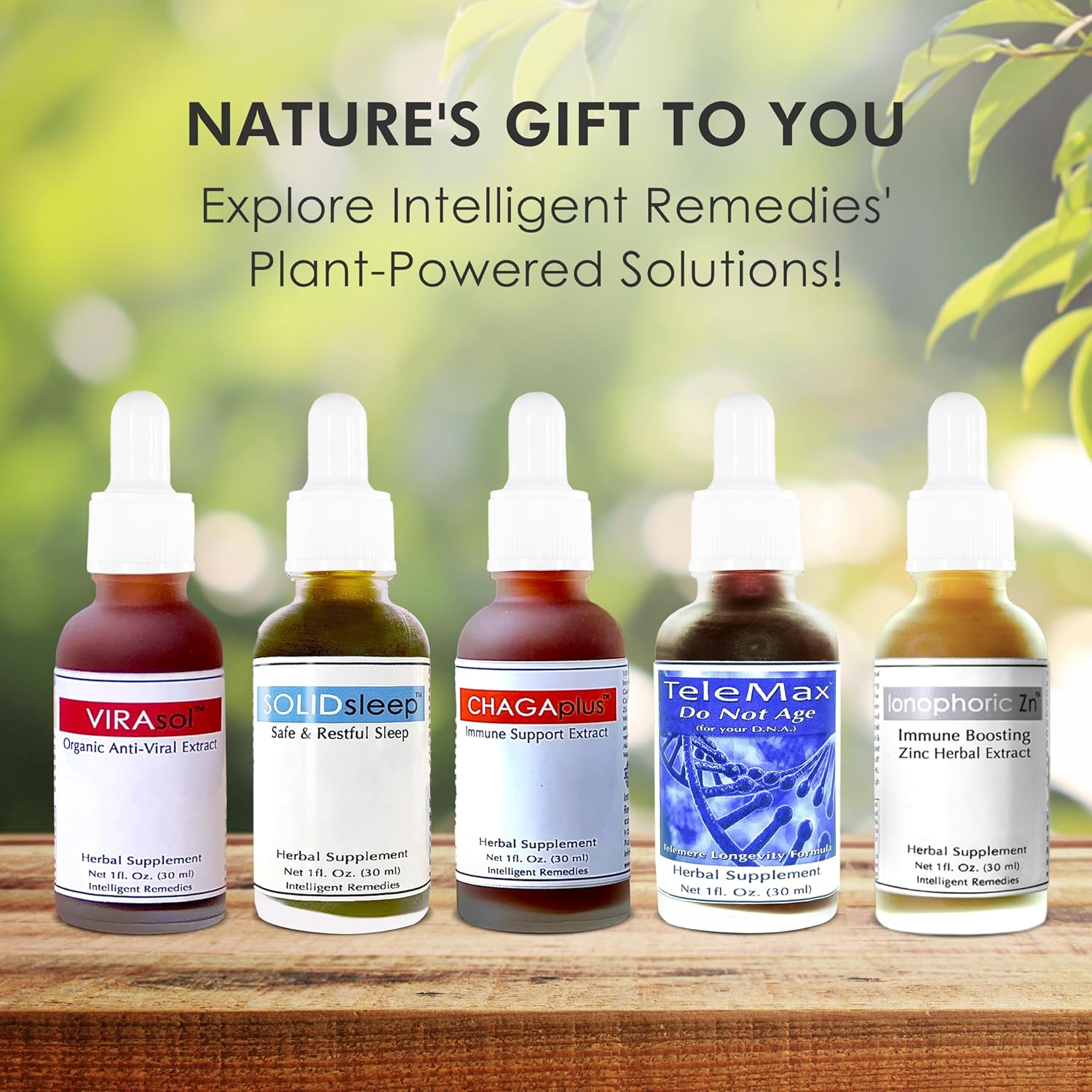 CHAGAplus Immune System Booster with Chaga Mushroom Extract, Reishi, Turmeric & Ashwagandha - 30ml