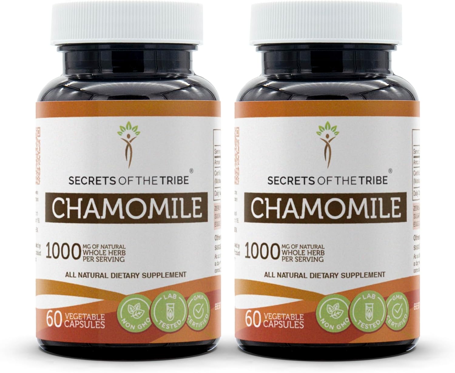 Chamomile Capsules 1000mg - Natural Chamomile (Matricaria Recutita) Dried Flower Supplement (120 Capsules)