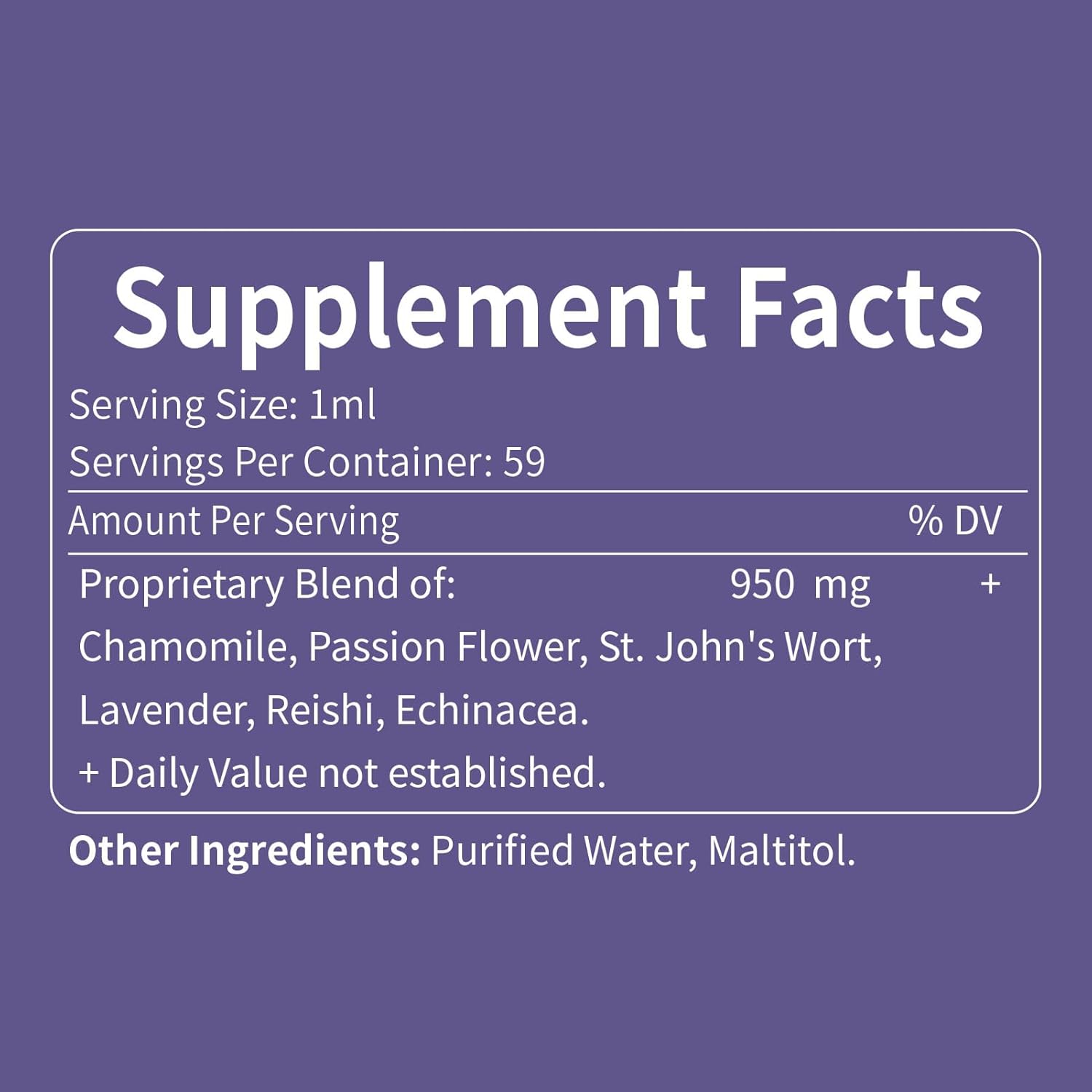 Chamomile Liquid Drops for Natural Calm, Relaxation, and Immune Support - 2oz Original Formula