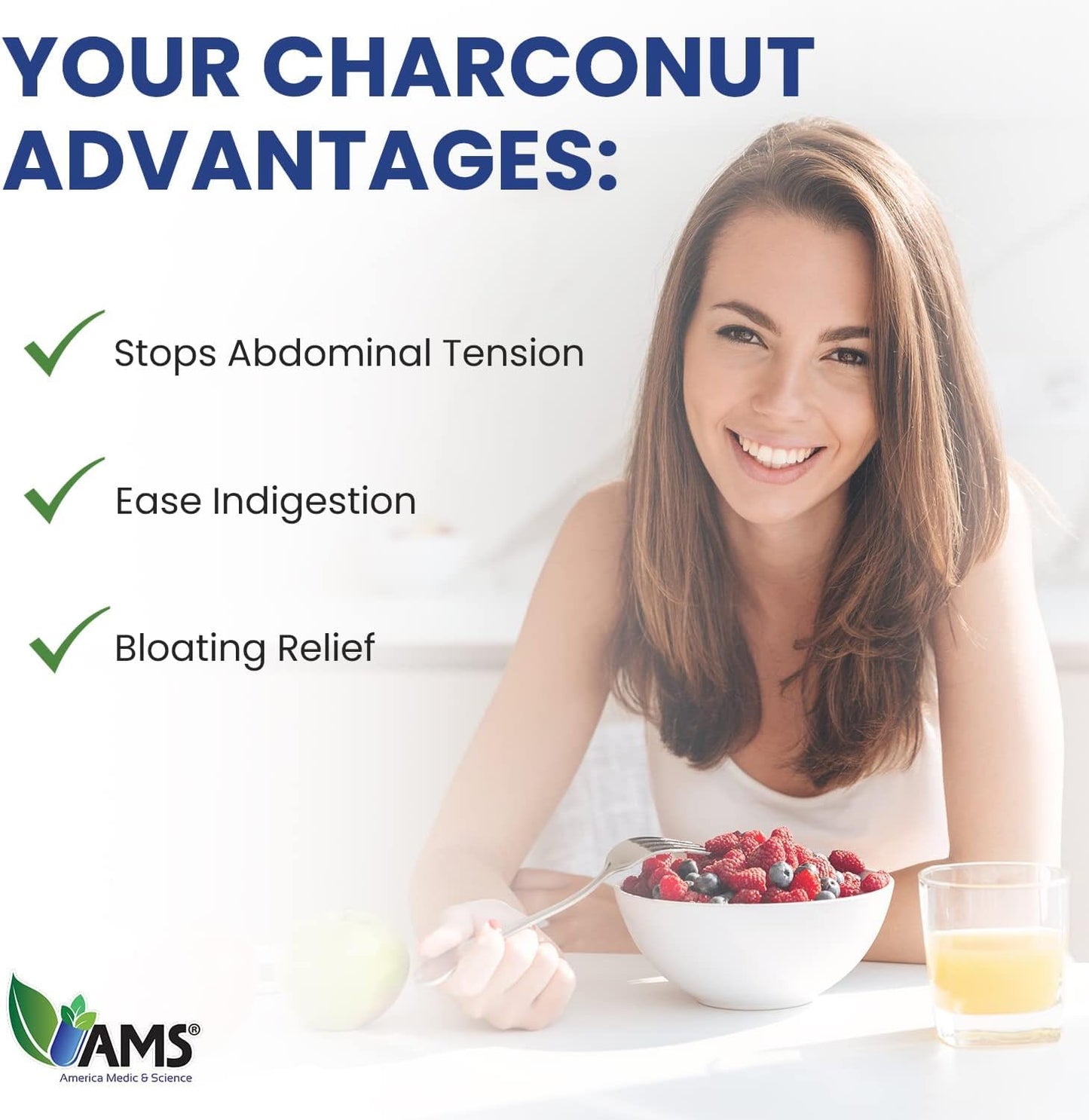 Charconut 1680mg (200 Capsules) | Activated Charcoal & Coconut Husk Supplement | Supports Digestive Health, Gas & Bloating Relief for Men & Women